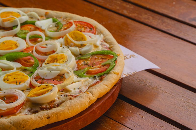 Pequod's Four Cheese thin crust pizza